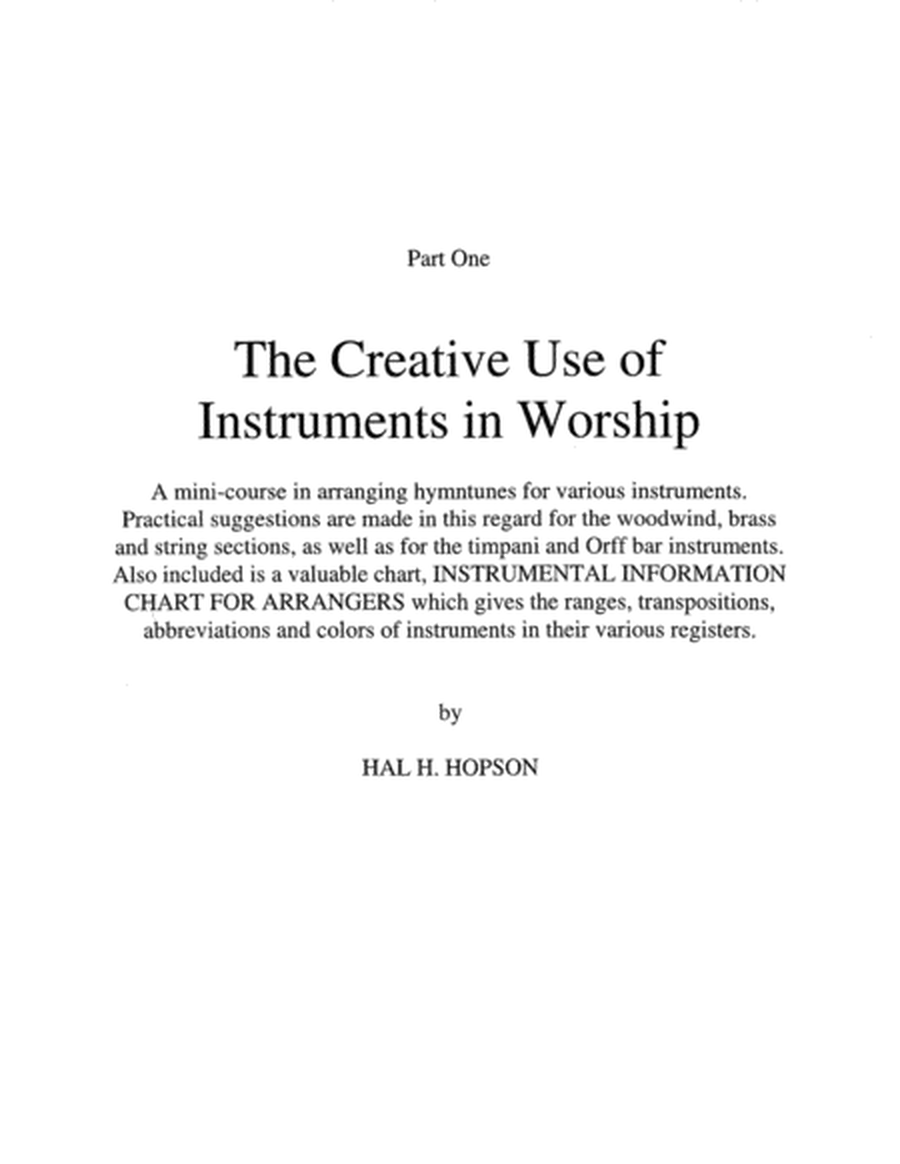 Creative Use of Instruments in Worship, The (Vol. 5)-Digital Download