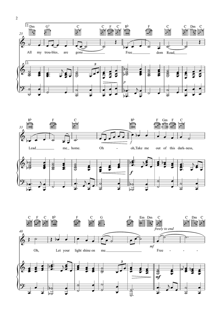Freedom Road Soprano Voice scores gallery preview page 2