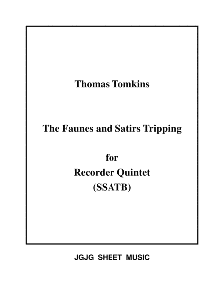 The Faunes and Satirs Tripping for Recorder Quintet image number null