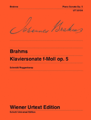Book cover for Piano Sonata F minor Op. 5