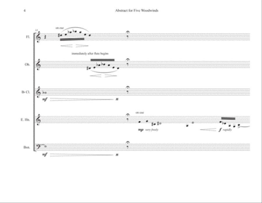 Abstract Woodwind Quintet scores gallery preview page 4