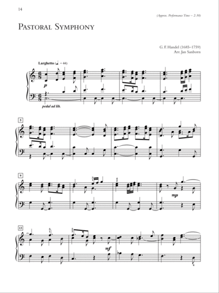Christmas with Handel's Messiah Piano Solo scores gallery preview page 4