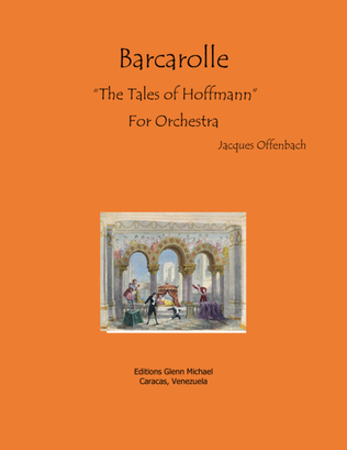 Book cover for Barcarolle, Tales of Hoffman, for orchestra
