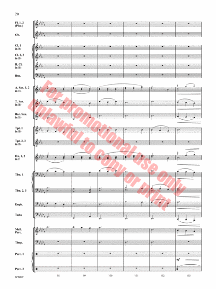 Victory Concert Band scores gallery preview page 21