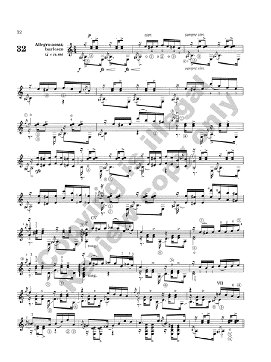 Caprice Variations Classical Guitar scores gallery preview page 25