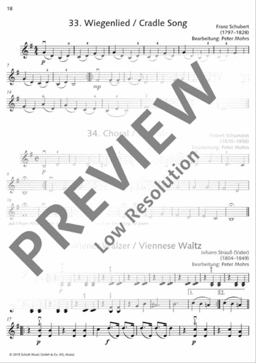 Classical Music for Children Violin scores gallery preview page 19