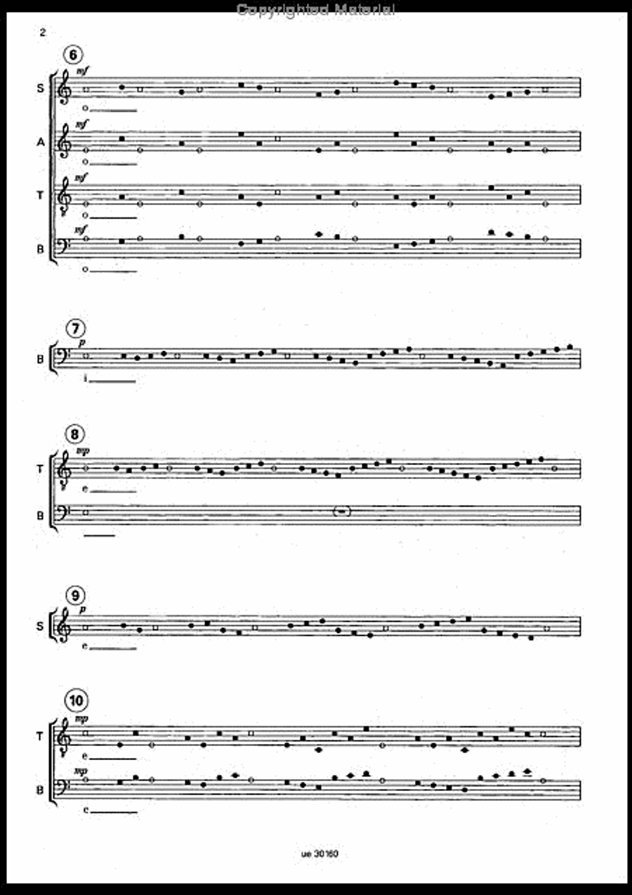 An Den Wassern Zu Babel 4-Part scores gallery preview page 3