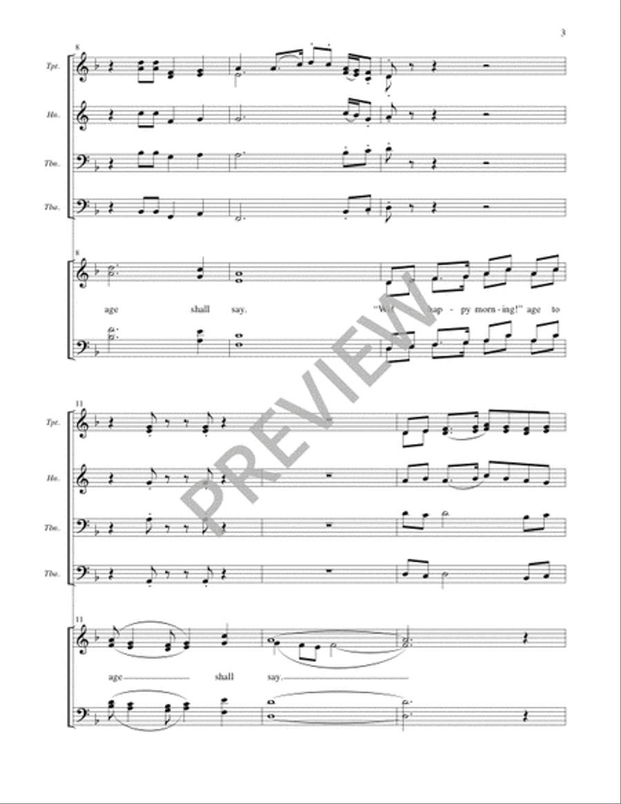 Welcome, Happy Morning! - Full Score and Parts Divisi scores gallery preview page 4