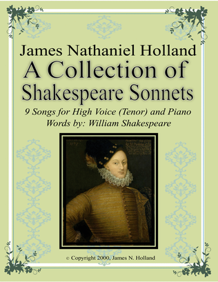 A Collection of Shakespeare Sonnets for High Voice (Tenor) and Piano