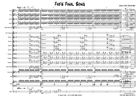 Fab's final song, Ballad, Big band image number null