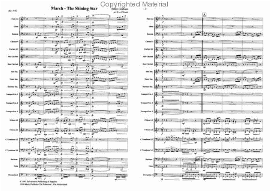 The Shining Star The Shining Star Concert Band scores gallery preview page 2