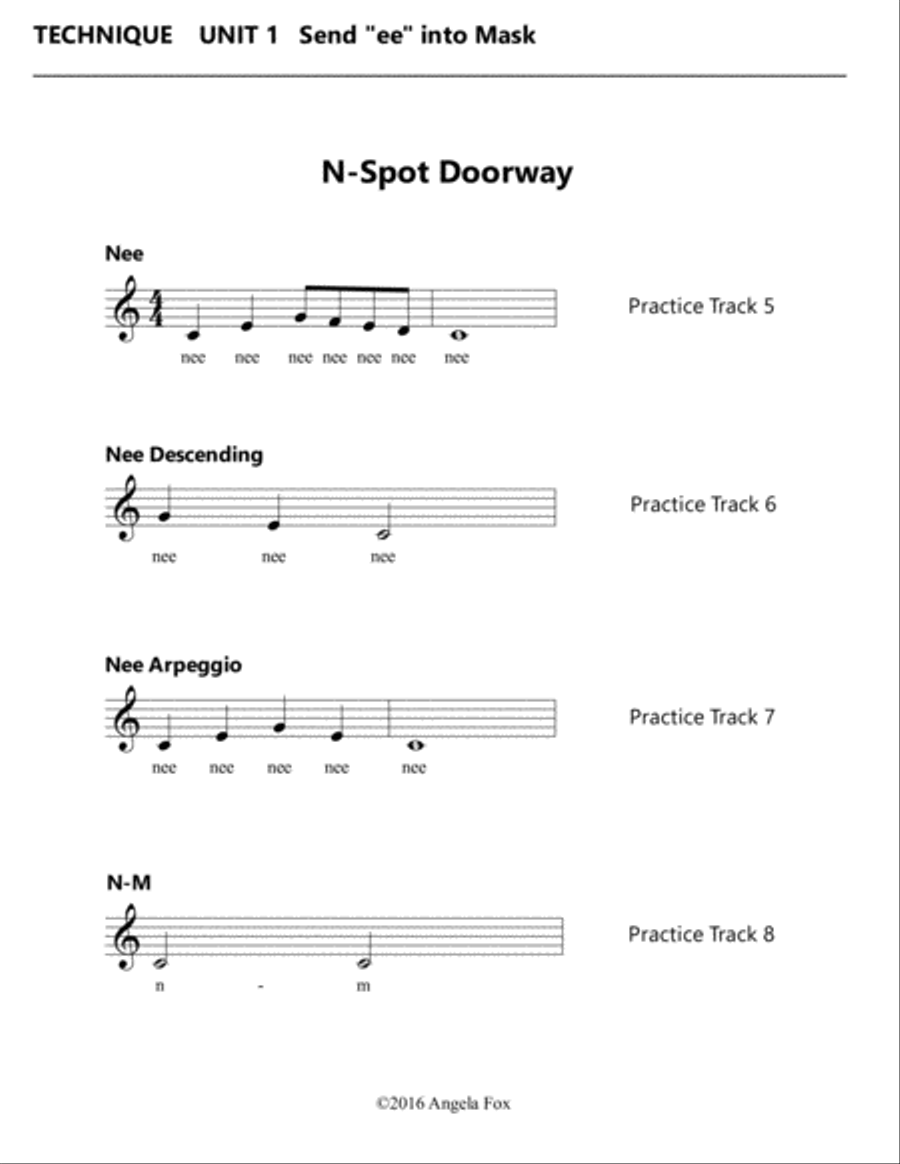 Healthy Vocal Development: Technique Exercises Level 2C Voice scores gallery preview page 5