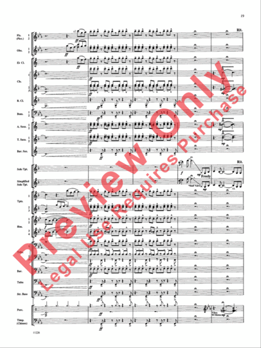 American Jazz Suite American Jazz Suite Concert Band scores gallery preview page 20