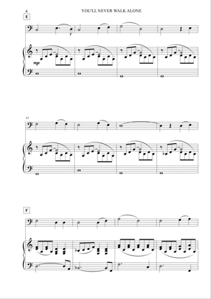 You'll Never Walk Alone Piano scores gallery preview page 5