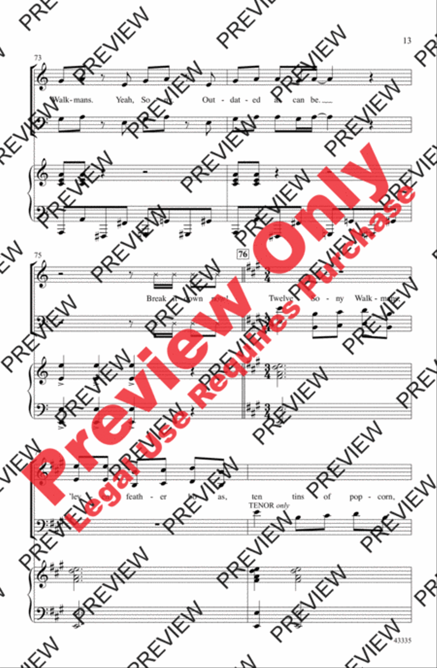 The Twelve Days of a Regifted Christmas 4-Part scores gallery preview page 28
