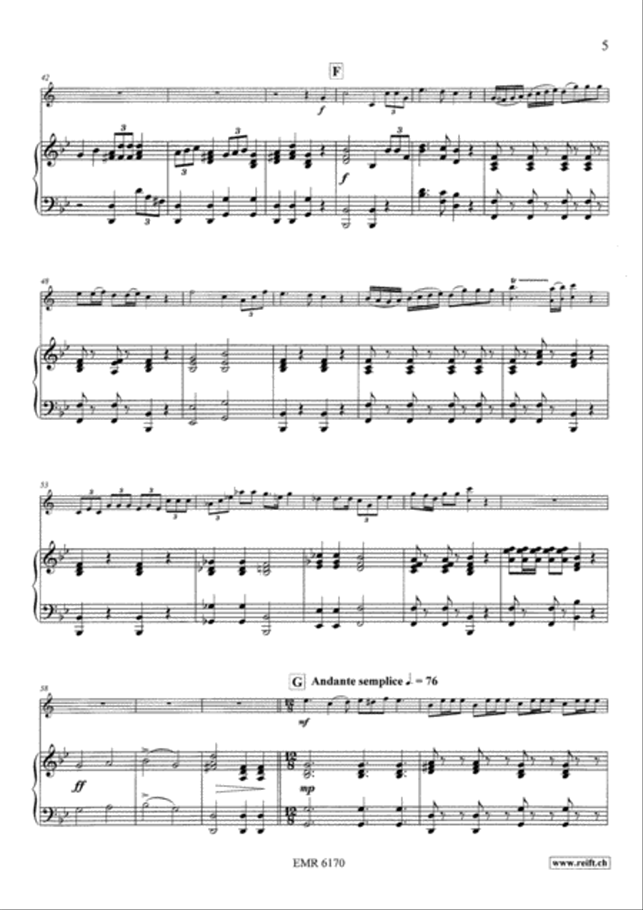 Concertino Romantico Trumpet Solo scores gallery preview page 12