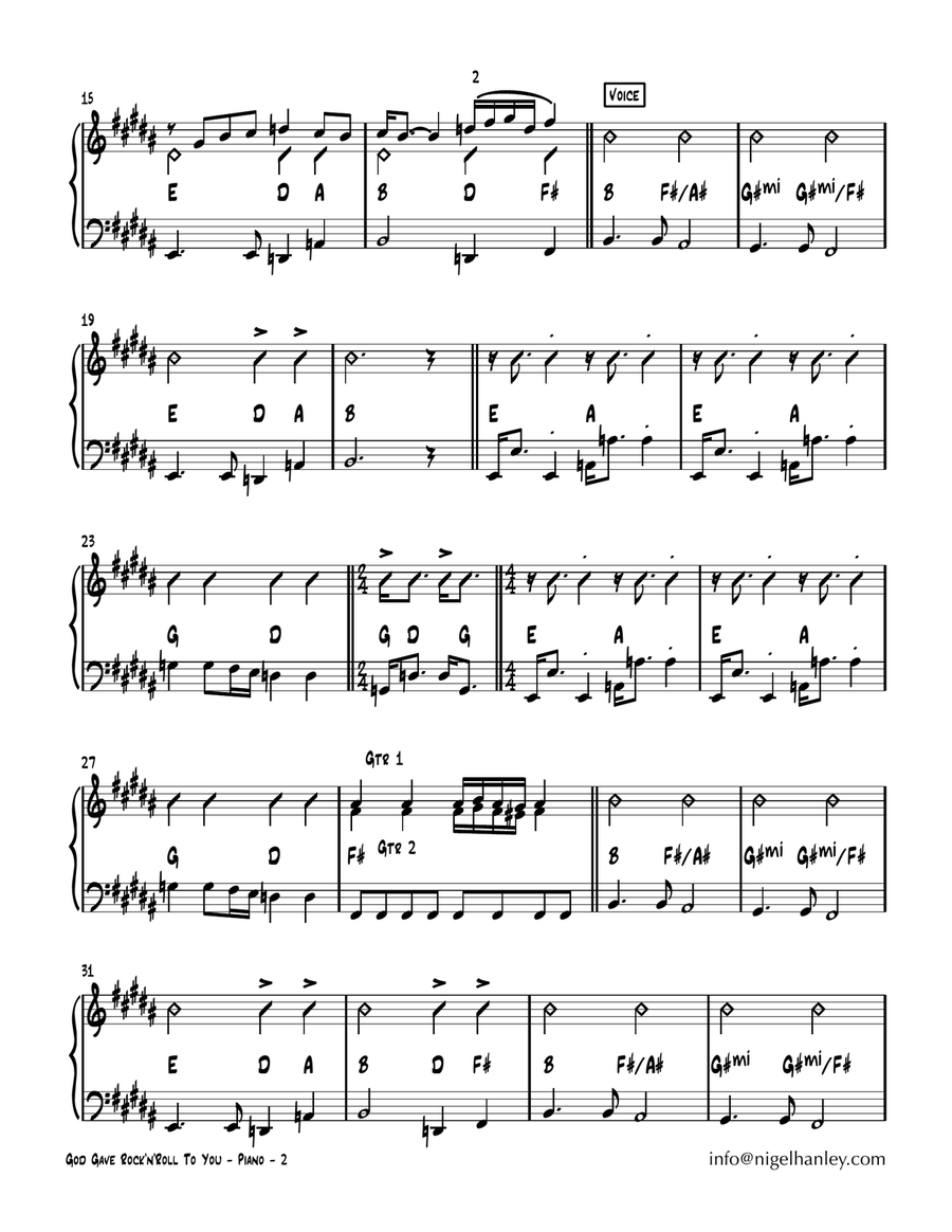 God Gave Rock And Roll To You Jazz Ensemble scores gallery preview page 6