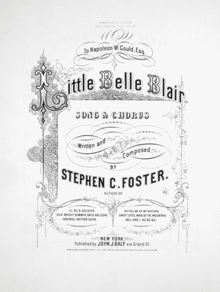 Little Belle Blair. Song & Chorus