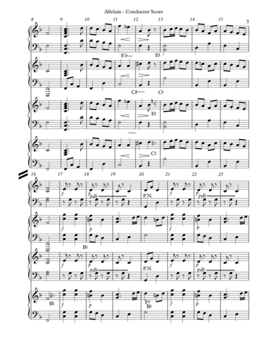 Alleluia from "Exsultate, Jubilate" K165, Conductor Score image number null