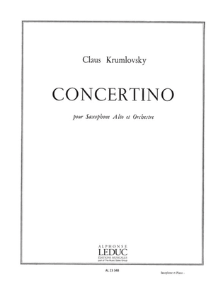 Book cover for Concertino (saxophone-alto & Piano)