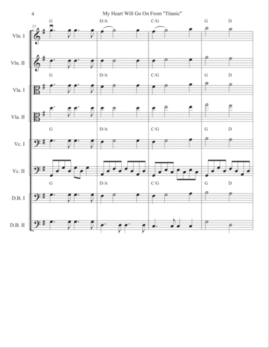 My Heart Will Go On (Love Theme from Titanic) Cello scores gallery preview page 4