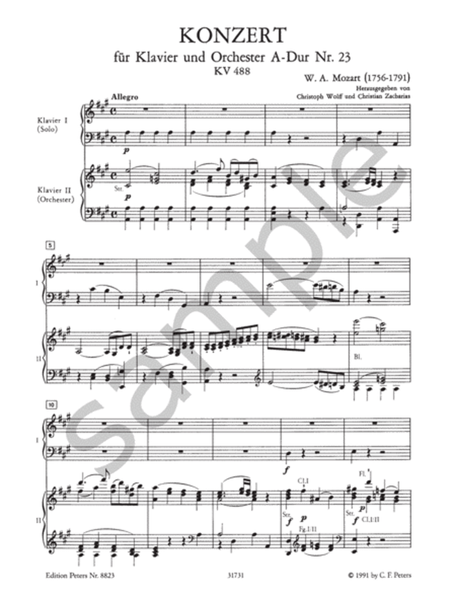 Piano Concerto No. 23 in A K488 (Edition for