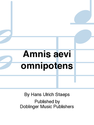 Book cover for Amnis aevi omnipotens