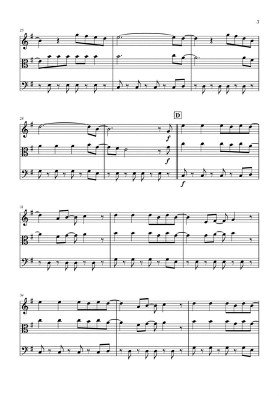 Viva La Vida Viva La Vida String Trio scores gallery preview page 3