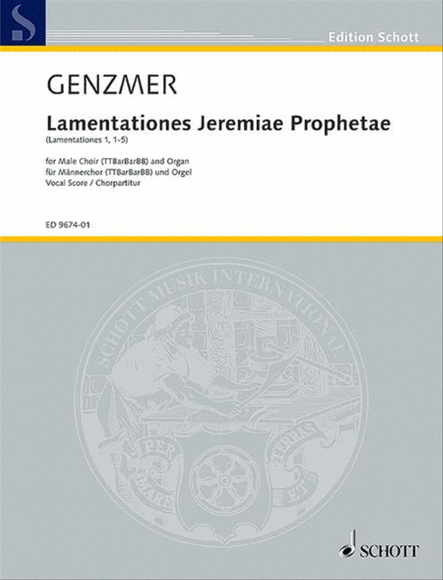 Lamentationes Jeremiae Prophetae TTBB scores gallery preview page 1