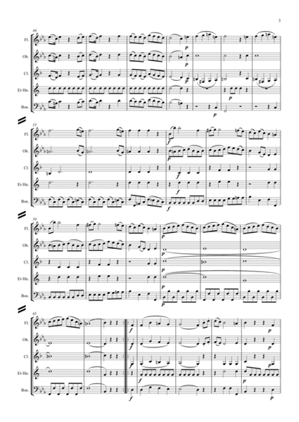 Mozart: Divertimento No.16 in Eb K289 - wind quintet image number null