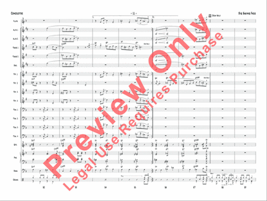 Big Swing Face Jazz Ensemble scores gallery preview page 14