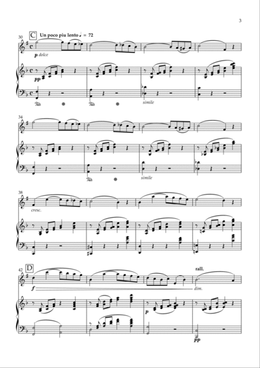 Softly Awakes My Heart (Mon cœur s'ouvre à ta voix) B-Flat Clarinet scores gallery preview page 3