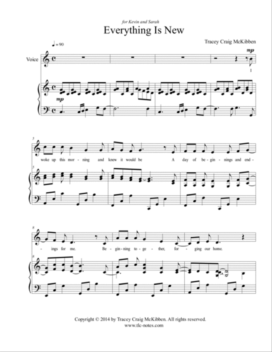 Everything Is New (Vocal Solo) Voice Solo scores gallery preview page 2