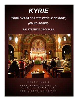 Book cover for Kyrie (from "Mass for the People of God" - Piano Score)
