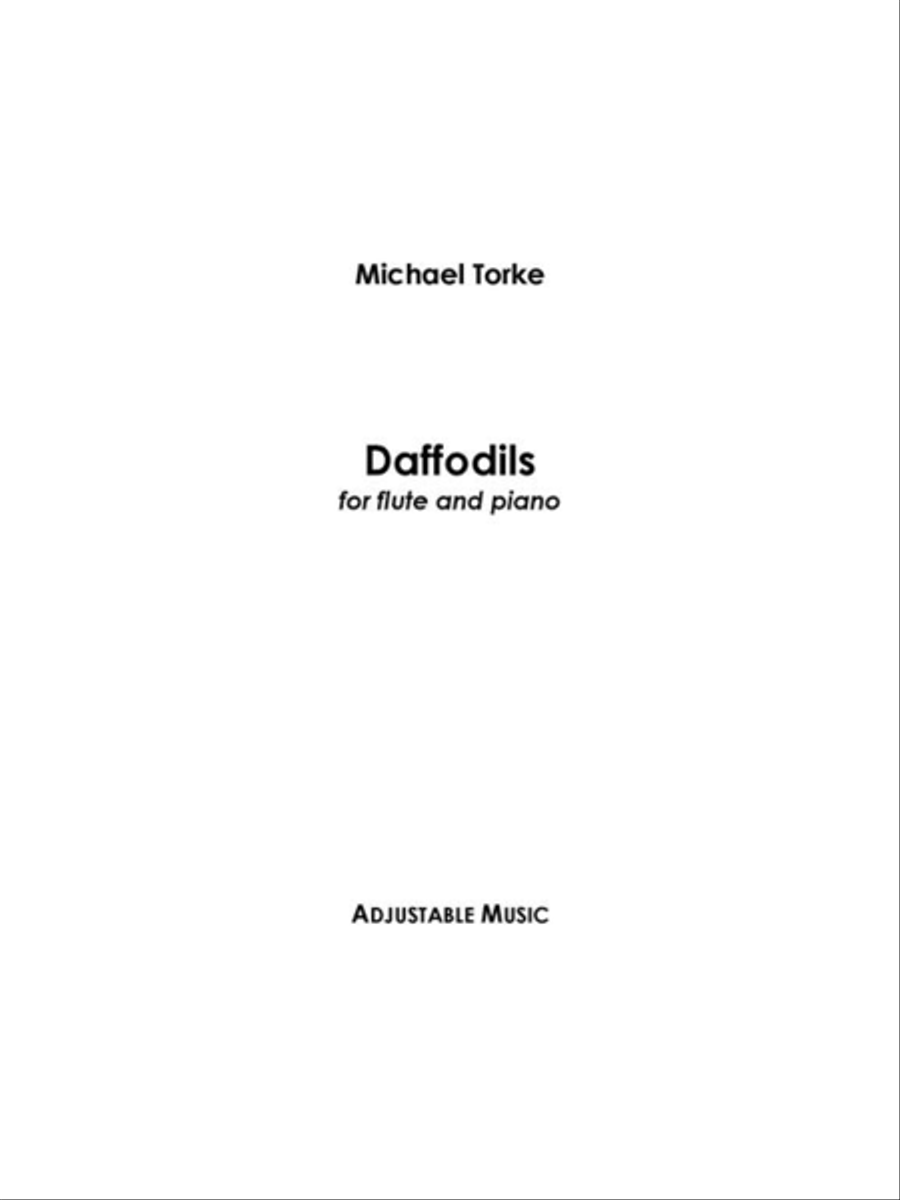 Daffodils Flute Solo scores gallery preview page 1