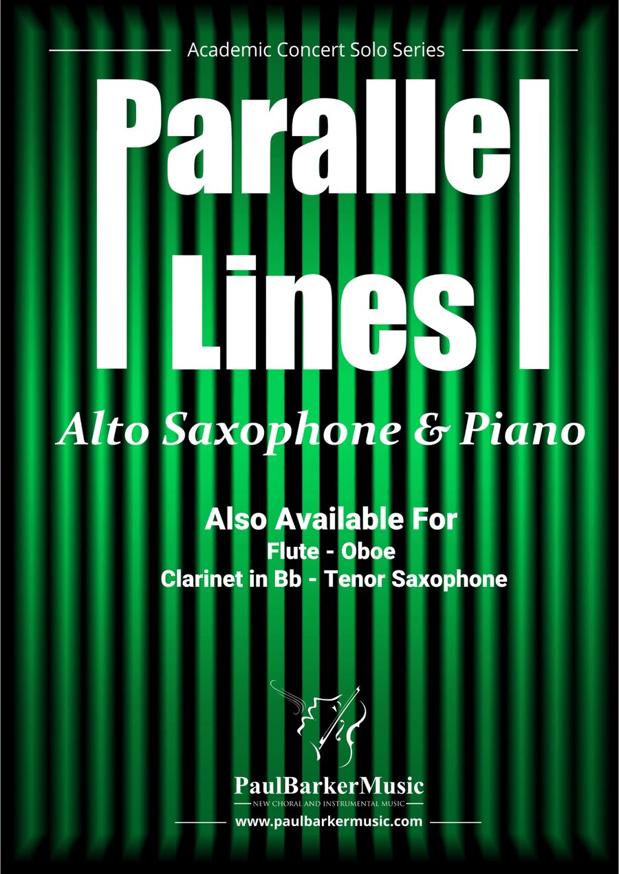 Parallel Lines (Alto Saxophone & Piano) Chamber Music scores gallery preview page 1