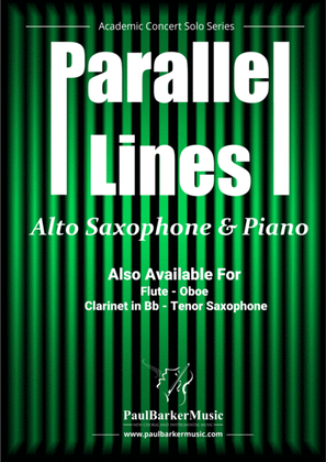 Book cover for Parallel Lines (Alto Saxophone & Piano)