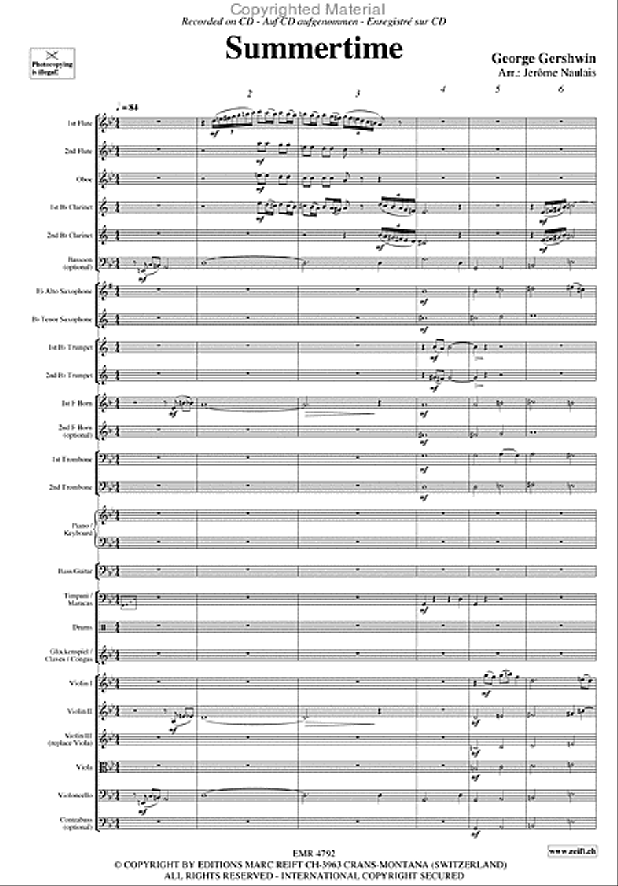 Summertime Summertime Orchestra scores gallery preview page 3