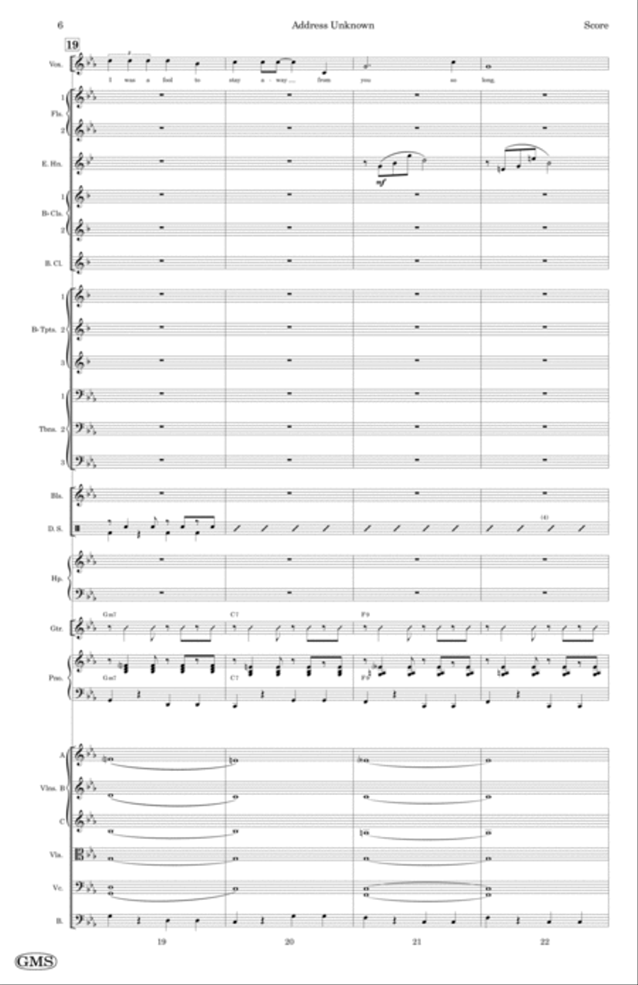 Address Unknown Full Orchestra scores gallery preview page 6