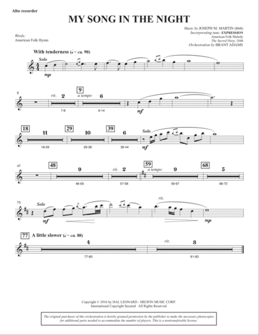Sacred Places - Recorder Sacred Places - Recorder Choir scores gallery preview page 4