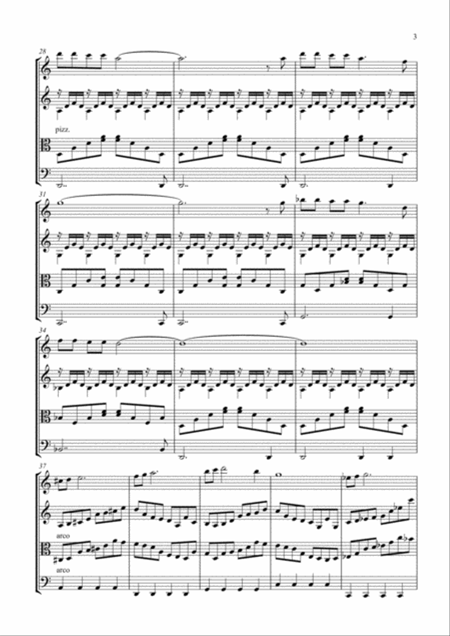 Walking In The Air Walking In The Air String Quartet scores gallery preview page 3