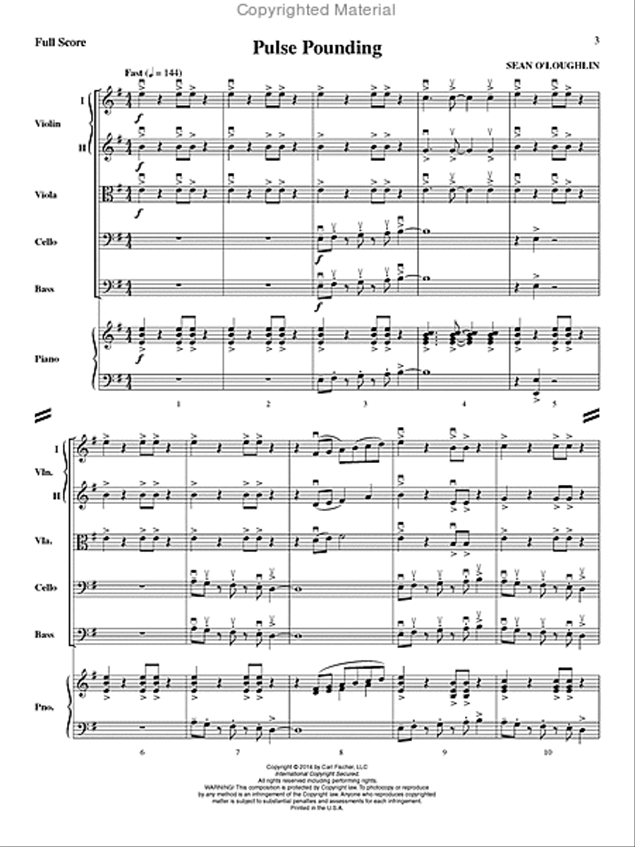 Pulse Pounding Pulse Pounding String Orchestra scores gallery preview page 2