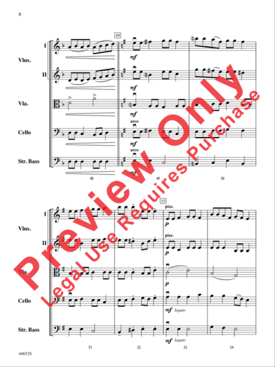Dreidl Variants String Orchestra scores gallery preview page 21