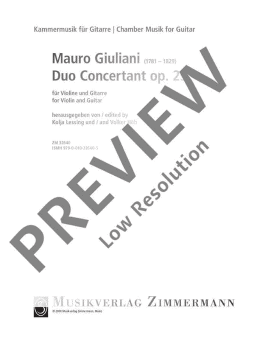 Duo Concertant E minor