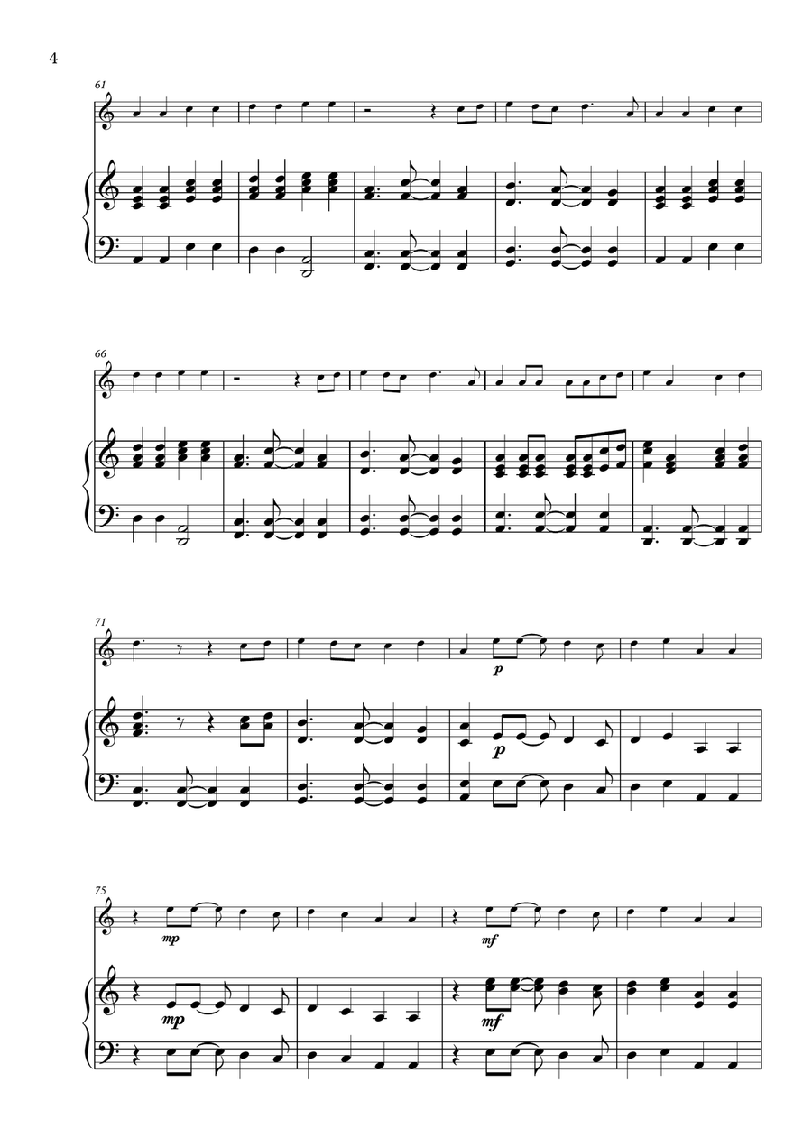 Shape Of You Violin Solo scores gallery preview page 4