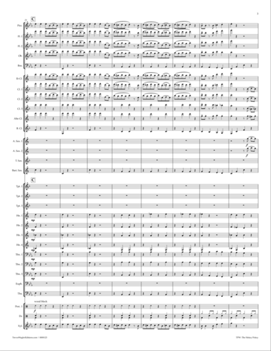The Hokey Pokey Concert Band scores gallery preview page 5