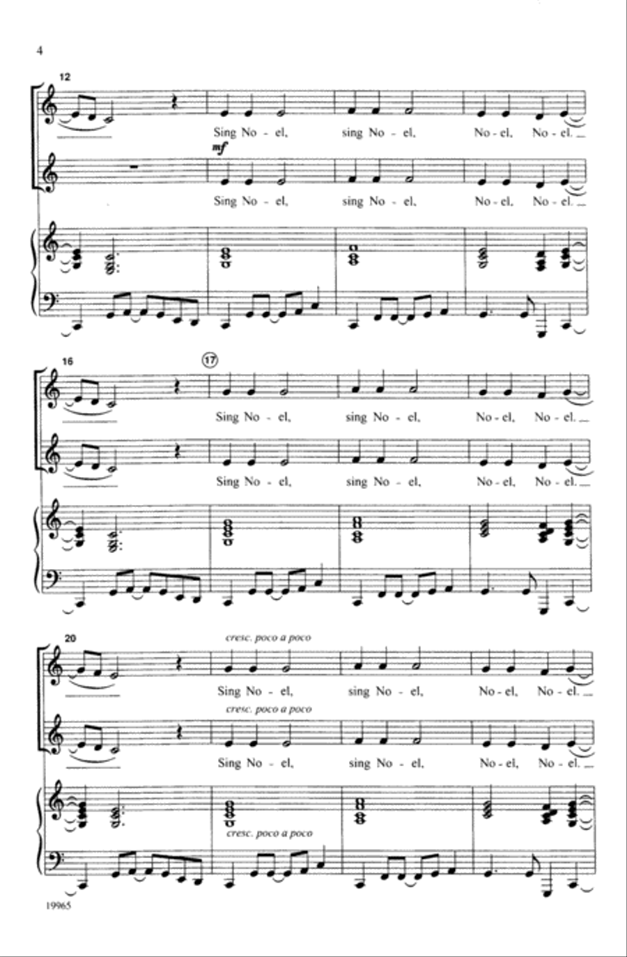 African Noel African Noel Unison Choir scores gallery preview page 3