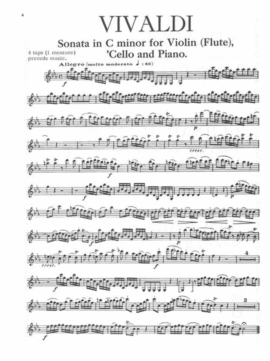 3 Trio Sonatas: Vivaldi, Boismorter and Telemann image number null