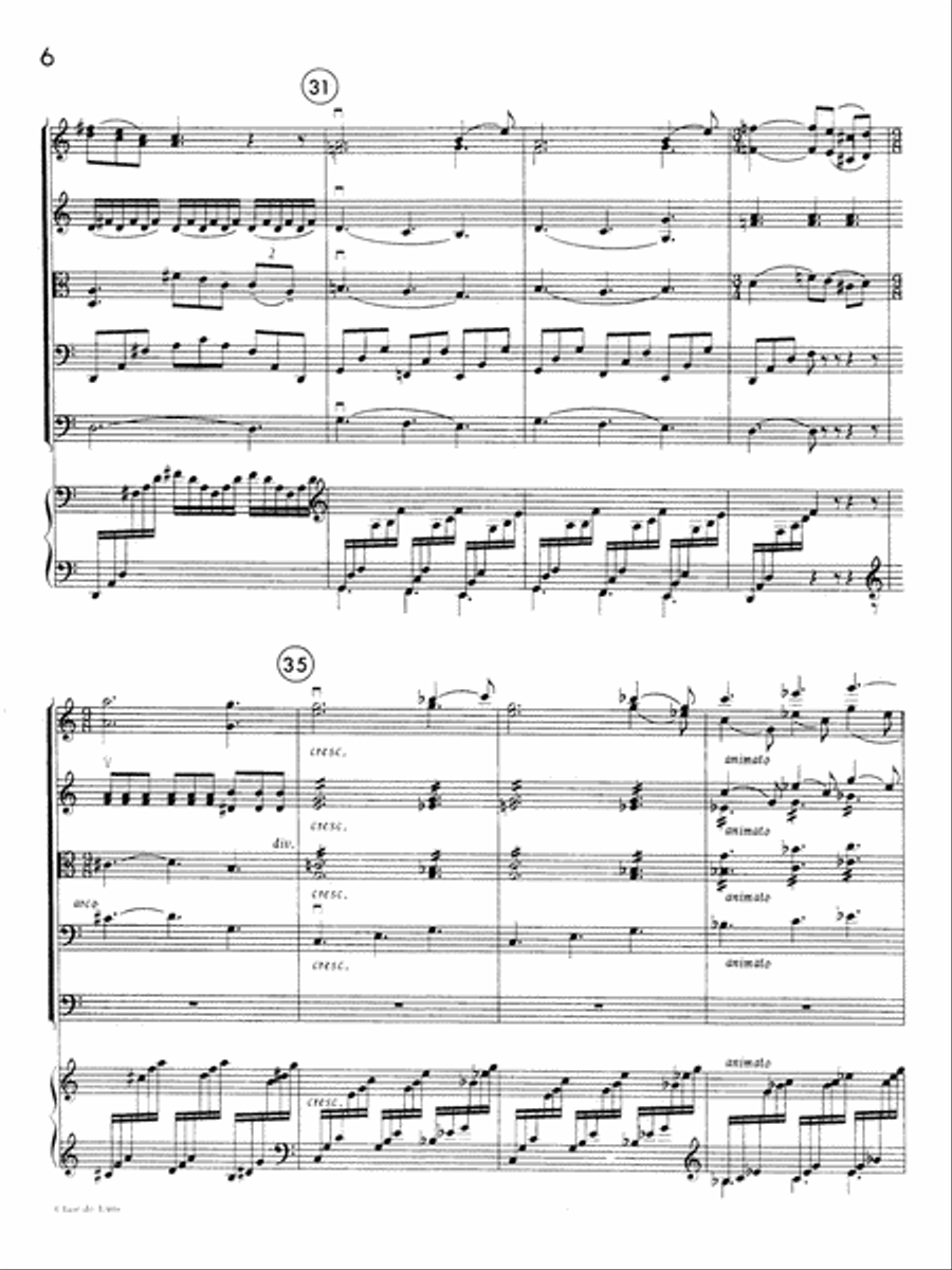 Clair de lune: Score Clair de lune: Score String Orchestra scores gallery preview page 6