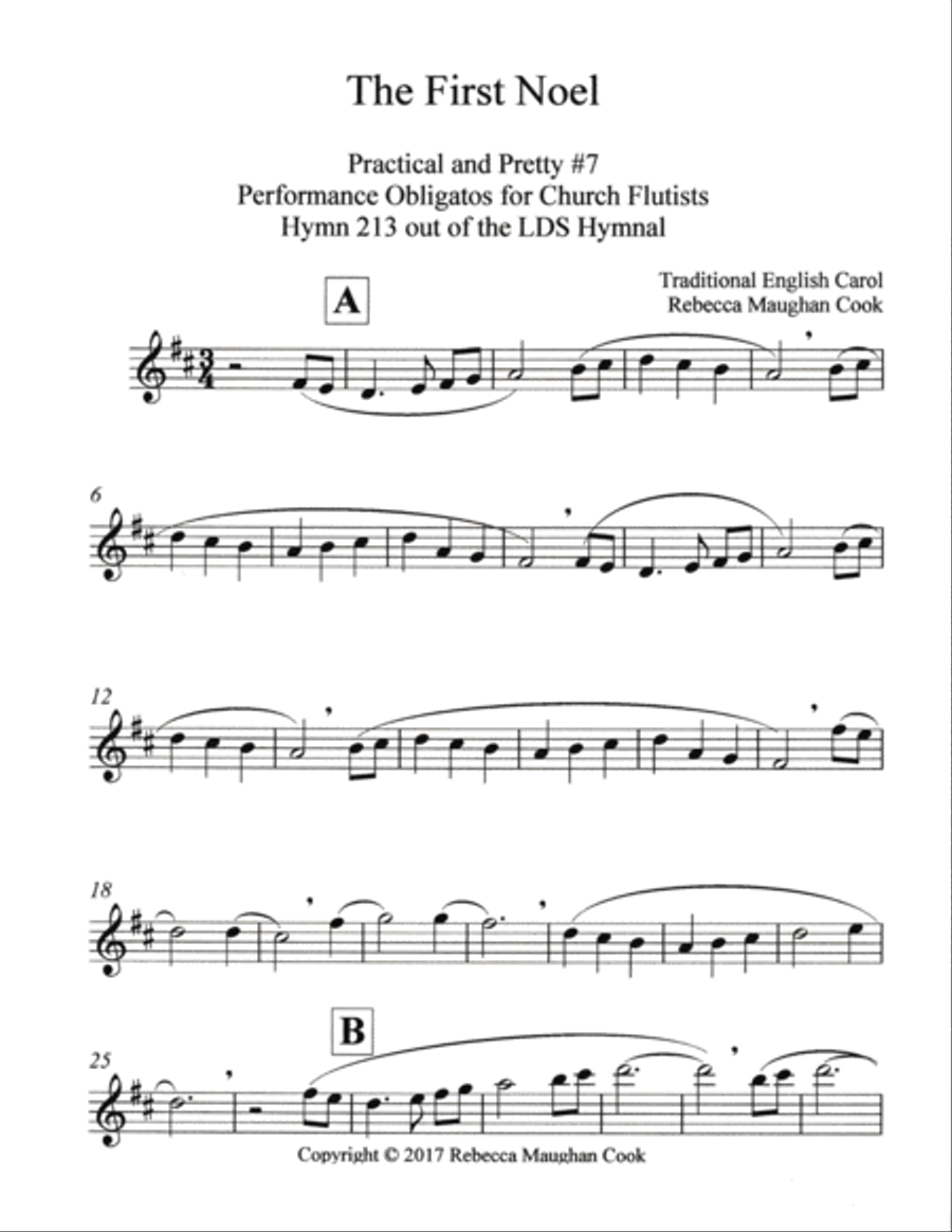 Practical and Pretty: #7 The First Noel - Obligato Small Ensemble scores gallery preview page 3
